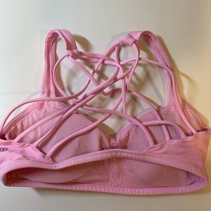 Pink Lululemon Sports Bra Size 6